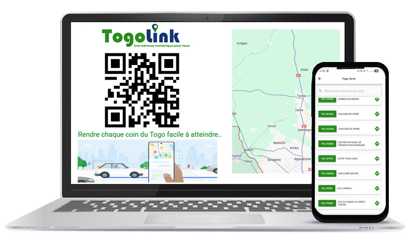 TogoLink sur ordinateur et mobile